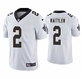 Men & Women & Youth New Orleans Saints #2 Spencer Rattler White 2025 Vapor Limited Stitched Jersey,baseball caps,new era cap wholesale,wholesale hats